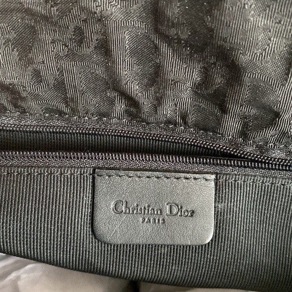 ๐ Christian Dior Quilted Logo Canvas Black Tote Bag - Picture 4 of 17